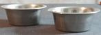2 x Metalen voerbakjes voor honden maat M, Ophalen of Verzenden, Gebruikt
