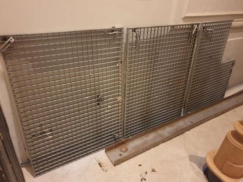 3 RVS looproosters 100x75cm + stalen draagbalk L243,5 B16cm, Doe-het-zelf en Verbouw, Ladders en Trappen, Nieuw, Minder dan 2 meter