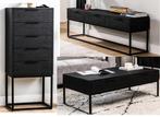 COMPLEET MEUBELSETJE NIEUW IN DE VERPAKKING METAAL ZWART, Ophalen, K, K, K