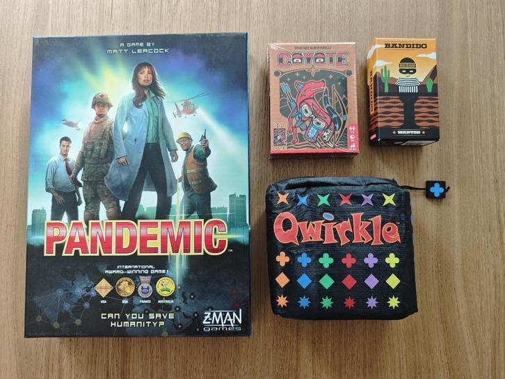 Pandemic & Coyote (nieuw), Hobby en Vrije tijd, Gezelschapsspellen | Bordspellen, Zo goed als nieuw, Een of twee spelers, Drie of vier spelers