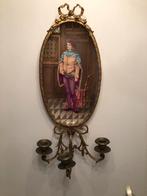 Wandbord met Kandelaar Frankrijk circa 1800, Antiek en Kunst, Ophalen, Overige materialen