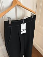 Zara zwarte chino, black pantalon, nieuw, wit stiksel S/M, Maat 38/40 (M), Nieuw, Ophalen of Verzenden, Lang