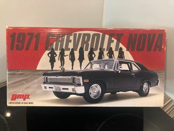 Chevy Nova Deathproof Gmp Moviecar, Hobby en Vrije tijd, Modelauto's | 1:18, Nieuw, Auto, Overige merken, Ophalen of Verzenden