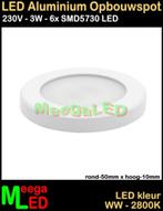 LED Keuken opbouwspot panel spot 3 Watt Warmwit 230V - M30, Ophalen of Verzenden, Nieuw
