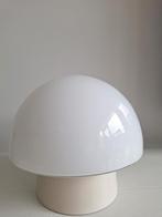Vintage paddenstoel lamp – wit opaalglas, Ophalen of Verzenden, Zo goed als nieuw, Glas