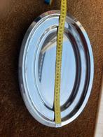 11 RVS borden diameter 34cm, Overige materialen, Ophalen of Verzenden, Zo goed als nieuw, Bord(en)