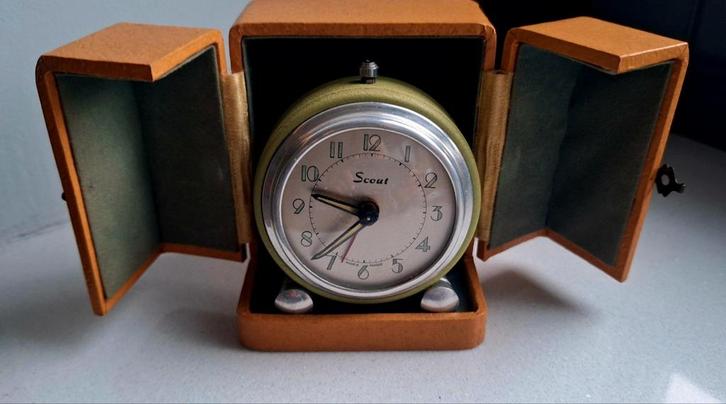 Vintage Scout Wekker Jaren 50, Antiek en Kunst, Antiek | Klokken, Ophalen of Verzenden