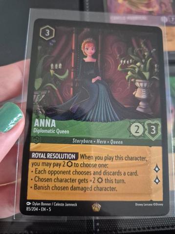 Lorcana C5 Anna diplomatic queen foil, 85/204 NM beschikbaar voor biedingen