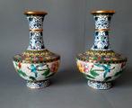 Vintage koppel Cloisonné Chinese vazen, Antiek en Kunst, Ophalen of Verzenden