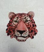 Wandmasker Luipaard Keramiek Roze, Ophalen of Verzenden, Nieuw, Dier