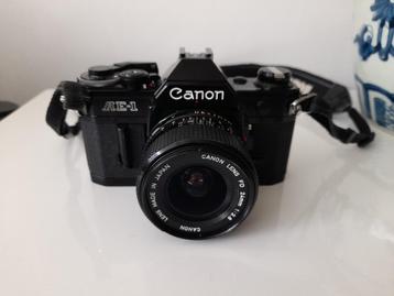 Canon AE-1 + New FD 28mm f/2.8 beschikbaar voor biedingen