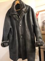 Zeldzame zwarte lammy coat echt leer XL, Ophalen of Verzenden, Zo goed als nieuw, Maat 56/58 (XL), Zwart