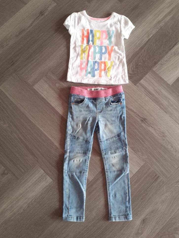 Primark Biker Jeans / Jegging Blauw, Maat 104, Kinderen en Baby's, Kinderkleding | Maat 104, Gebruikt, Meisje, Broek, Ophalen of Verzenden