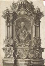 17e eeuwse gravure "Fundamenta guibus Nitatur Fuma salutis", Ophalen, Minder dan 50 cm, Gebruikt, Oorspronkelijke maker