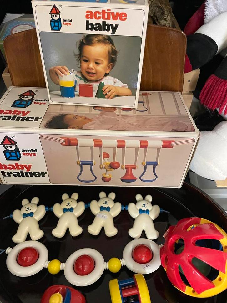 Vintage baby veilig speelgoed  van Amby toys, Kinderen en Baby's, Speelgoed | Babyspeelgoed, Zo goed als nieuw, Overige typen