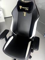 SecretLab Titan Evo (Zwart Leatherette) als nieuw, Huis en Inrichting, Bureaustoelen, Ophalen, Gaming bureaustoel, Zwart, Zo goed als nieuw