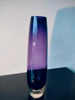 Zweden Vaas Aseda Torpedo Bo Borgstrom Paars Luchtbel, Antiek en Kunst, Antiek | Glas en Kristal, Ophalen of Verzenden