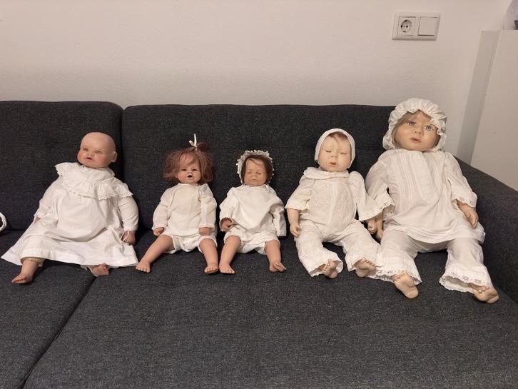 Handgemaakte porseleinen poppen, Verzamelen, Poppen, Zo goed als nieuw, Pop, Ophalen of Verzenden