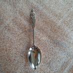 Zilveren kinderlepel Sneeuwwitje & hert met gravure Janette, Antiek en Kunst, Antiek | Bestek, Ophalen of Verzenden