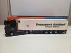 Tekno Scania koeloplegger Geldhof, Hobby en Vrije tijd, Modelauto's | 1:50, Ophalen of Verzenden, Zo goed als nieuw, Bus of Vrachtwagen