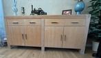 Dressoir blank eiken, Huis en Inrichting, Kasten | Dressoirs, Ophalen, Zo goed als nieuw, 25 tot 50 cm, 150 tot 200 cm