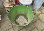 Reseda groen emaille goulash pan uit Hongarije, Antiek en Kunst, Antiek | Emaille, Ophalen