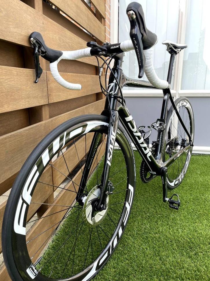 Isaac Element SL (55) Disc incl. Carbon FFWD F4D-wielset!, Fietsen en Brommers, Fietsen | Racefietsen, Zo goed als nieuw, Heren