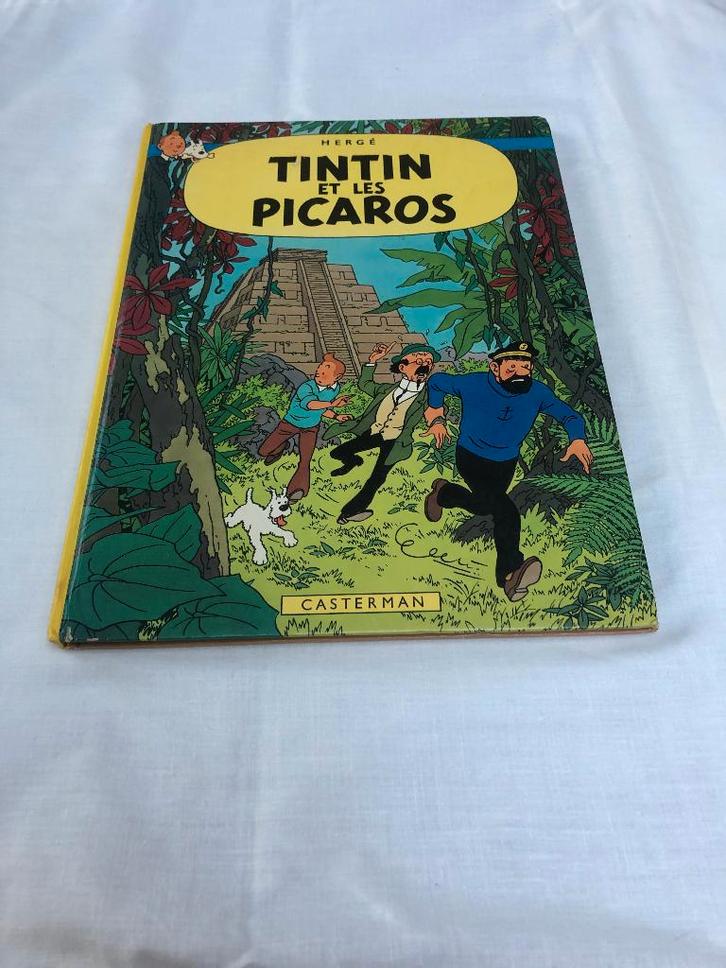 Kuifje Tintin et les Picaros HC 1e druk 1976., Boeken, Stripboeken, Gelezen, Eén stripboek, Ophalen of Verzenden