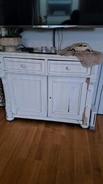 Brokante TV kastje ondiep model met lades - 94x27x73 cm, Ophalen of Verzenden