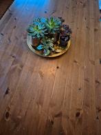 Massief houten eettafel gratis ophalen, Huis en Inrichting, Stoffering | Vloerbedekking, Ophalen, Gebruikt, 75 m² of meer, Laminaat