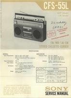 Sony , cfs-55l  originele service manual, Ophalen of Verzenden, Gelezen, Sony