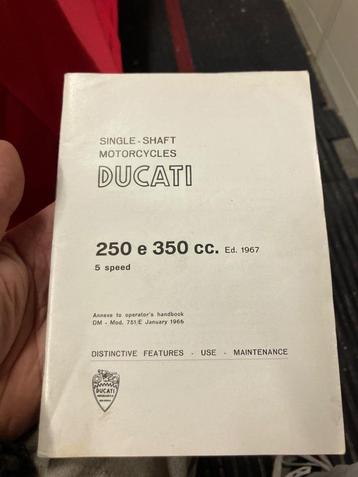 Nieuw instructieboekje bevel Ducati 250 350 5 speed beschikbaar voor biedingen