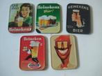 Heineken onderzetters (nr.5) 5 st. Nostalgie, Verzamelen, Biermerken, Ophalen of Verzenden, Nieuw, Overige typen, Heineken