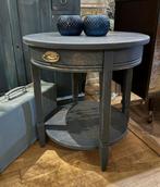 Oud bijzettafeltje vintage tafel Boho wijntafel mandala VdlM, Huis en Inrichting, Kasten | Ladekasten, Ophalen, Ladetafeltje tafeltje la Ibiza haltafeltje blauw groen Bohemian