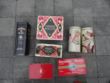 LEUKE VERZAMELING BLIKKEN/BUSSEN/TROMMELS  1,- PER STUK beschikbaar voor biedingen