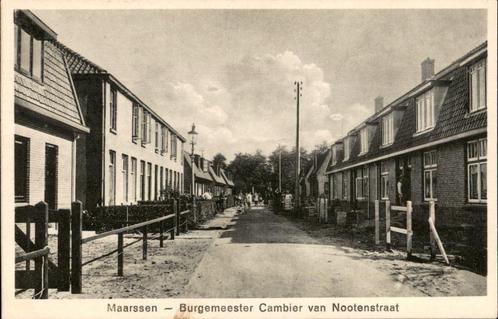 Maarssen Burg. Cambier van Nootenstraat, Verzamelen, Ansichtkaarten | Nederland, Ongelopen, Utrecht, 1920 tot 1940, Verzenden