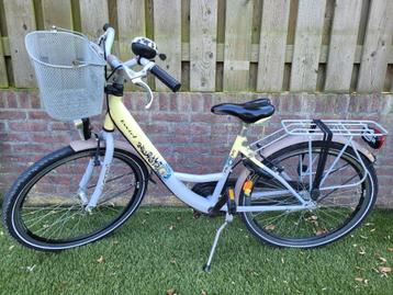 Paars-gele Alpina kinderfiets 24 inch beschikbaar voor biedingen