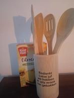 Leuke houten keukengerei set - Bedankje juf!, Ophalen of Verzenden, Gebruikt