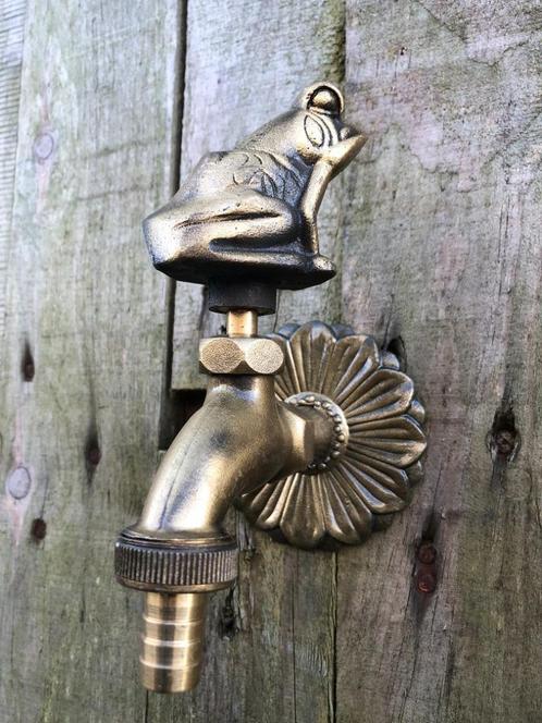 Waterkraan voor tuin fonteinen, messing, Tuin en Terras, Waterpartijen en Fonteinen, Overige typen, Overige materialen, Ophalen of Verzenden