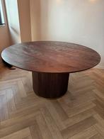 PTMD Eettafel Mango Hout 150cm, Ophalen, 100 tot 150 cm, Rond, Zo goed als nieuw