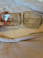 Mondgeblazen Waxinelichthouders - Set van 2, Antiek en Kunst, Antiek | Glas en Kristal, Ophalen of Verzenden