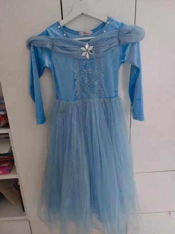 Elsa dress,  maat 128/134 beschikbaar voor biedingen