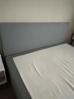 Boxpring 2 persoons, Huis en Inrichting, Slaapkamer | Boxsprings, Ophalen, Tweepersoons, Zo goed als nieuw, Grijs