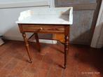 Oude wastafel met wit marmerblad, gaaf en in prima staat, Antiek en Kunst, Ophalen