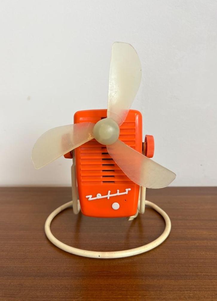 Oranje Predom ventilator Metrix Model Z21, 1970’s, Witgoed en Apparatuur, Ventilatoren, Gebruikt, Tafelventilator, Ophalen of Verzenden
