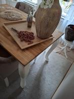 Landelijke eettafel met barokpoten van ans woonshop, Huis en Inrichting, Ophalen, 50 tot 100 cm, Zo goed als nieuw, 150 tot 200 cm
