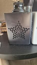 Zwarte metalen kandelaar met ster, Ophalen, Zwart, Zo goed als nieuw, Metaal