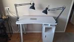 Professionele Nageltafel met Afzuiging, Lampen & Kar, Ophalen, Gebruikt, Bureau