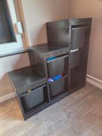Trofast Kast - Zwart - Zonder Bakken, Kinderen en Baby's, Kinderkamer | Commodes en Kasten, Gebruikt, Minder dan 50 cm, Ophalen