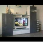 Ikea besta wand tv meubel met schuifdeuren en glasplaat., Ophalen of Verzenden, Zo goed als nieuw, 25 tot 50 cm, Minder dan 100 cm